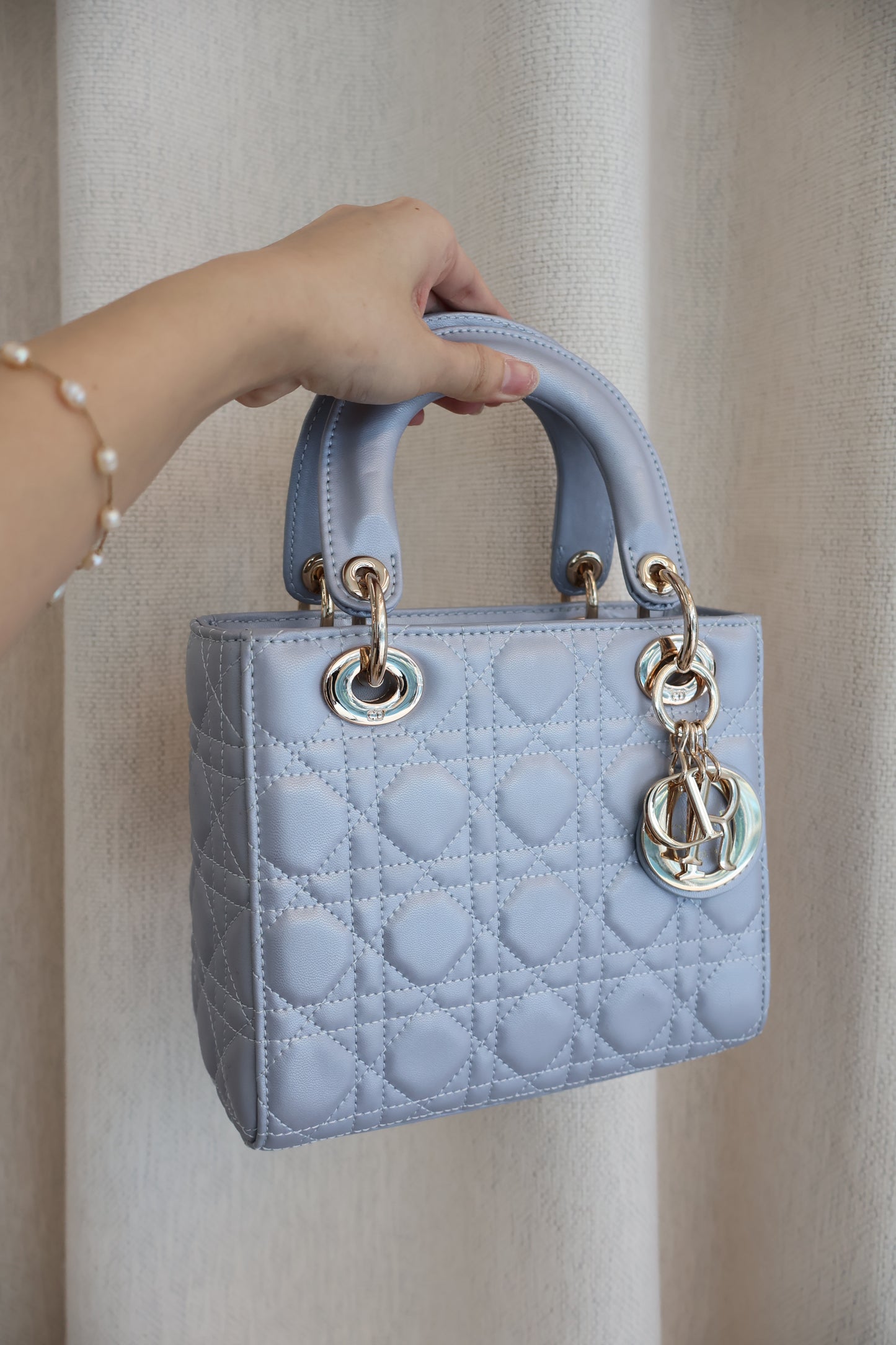 Dior Lady Dior Opaline Grey Pearlescent (Whatsapp for Price & Grade)