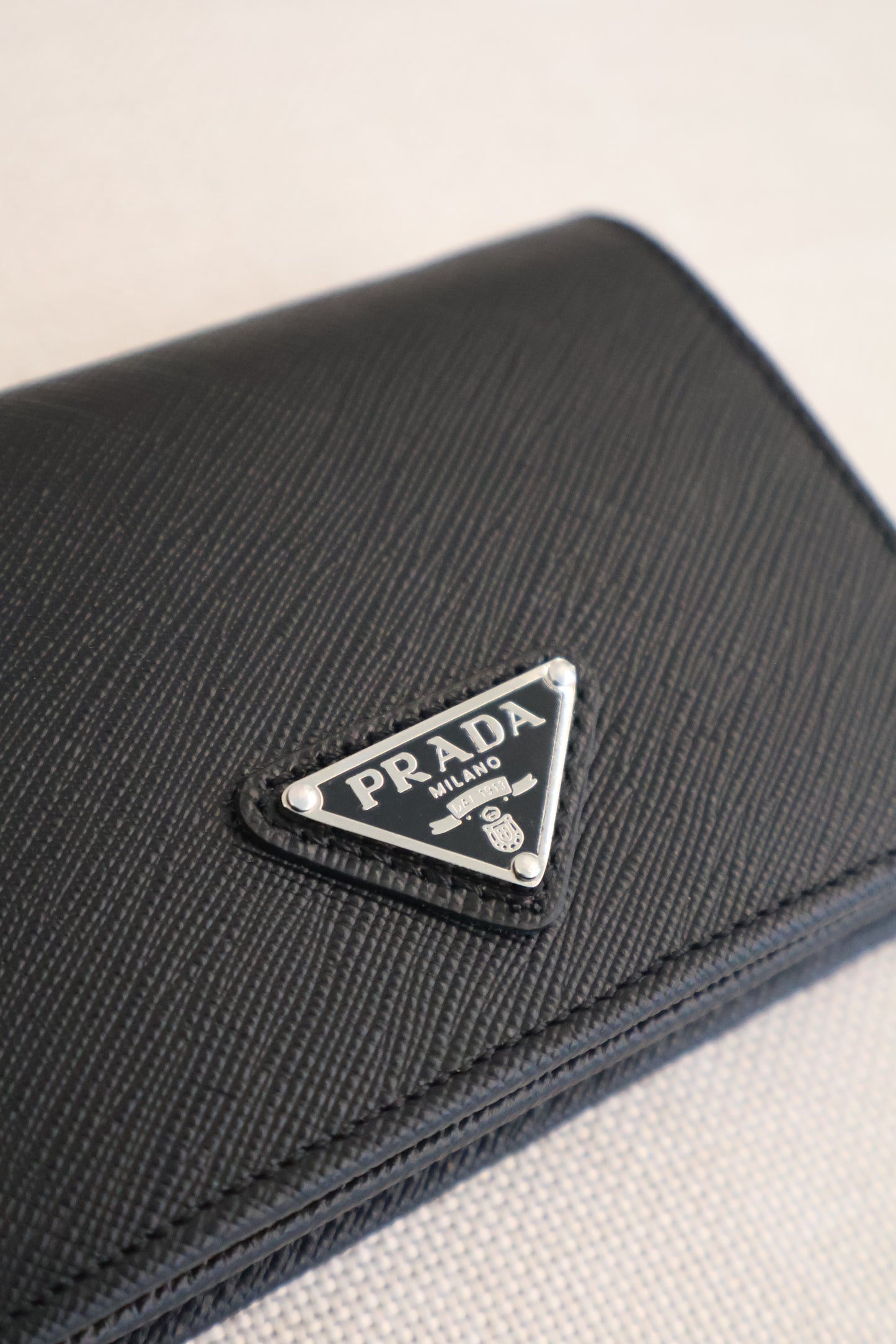 Prada Black x Silver Wallet (Whatsapp for Price & Grade)