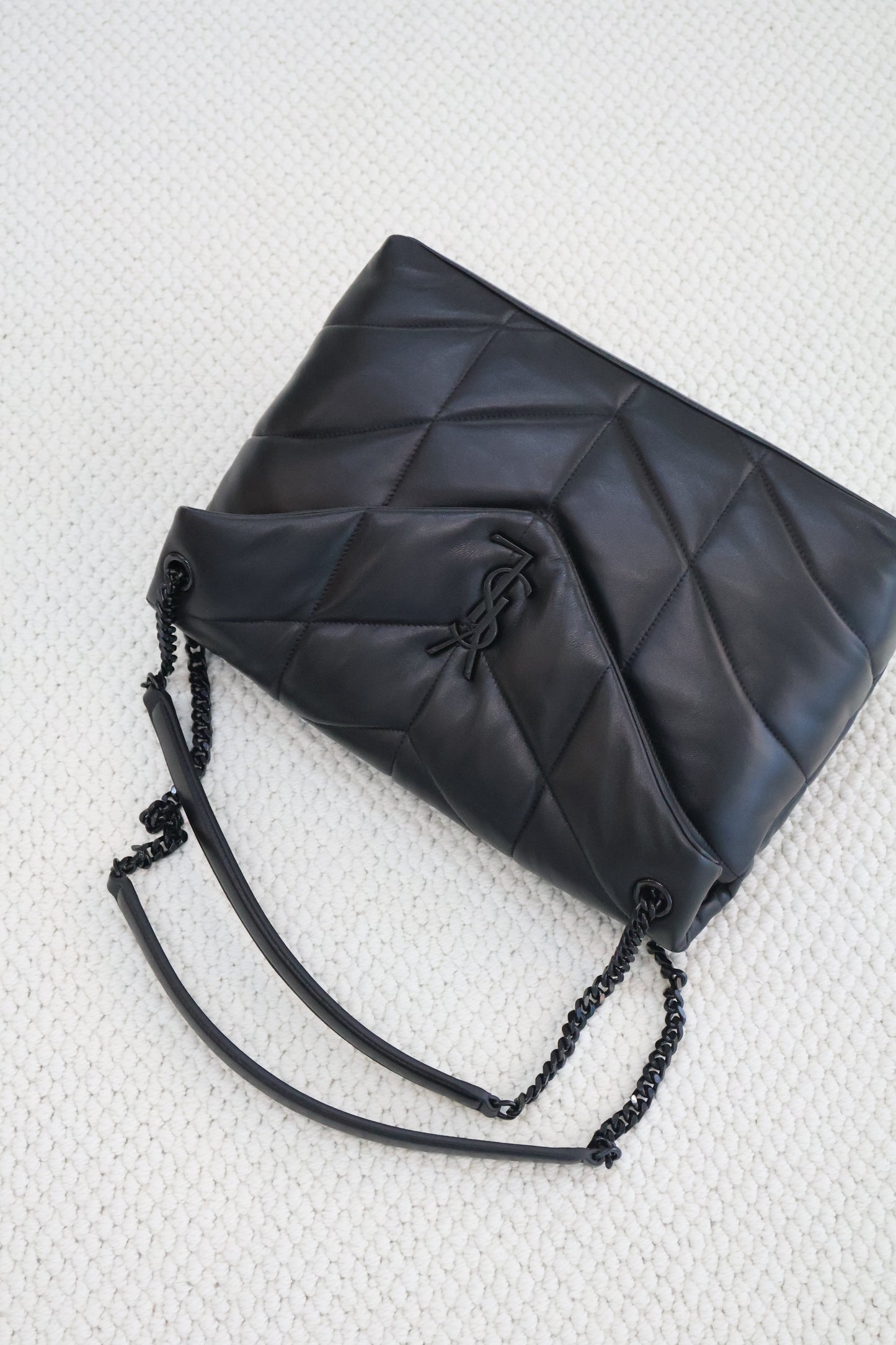 YSL LouLou Puffer Medium in Nappa Leather Black (Whatsapp for Price & Grade)