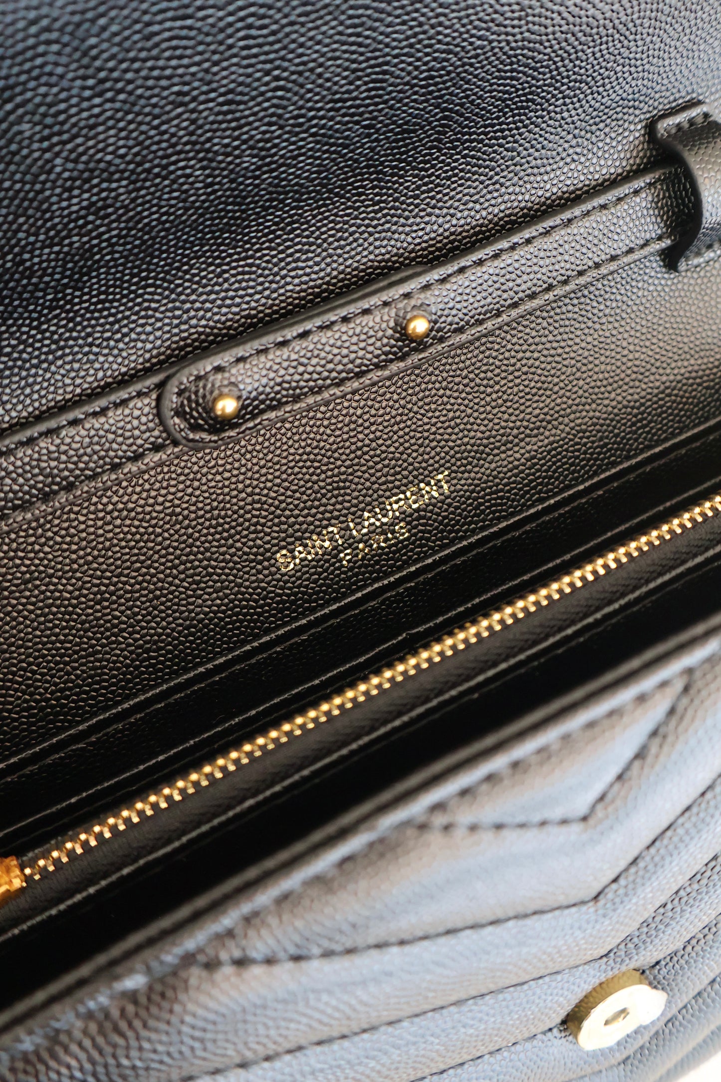 YSL WOC Cassandre Black x Gold Bag (Whatsapp for Price & Grade)