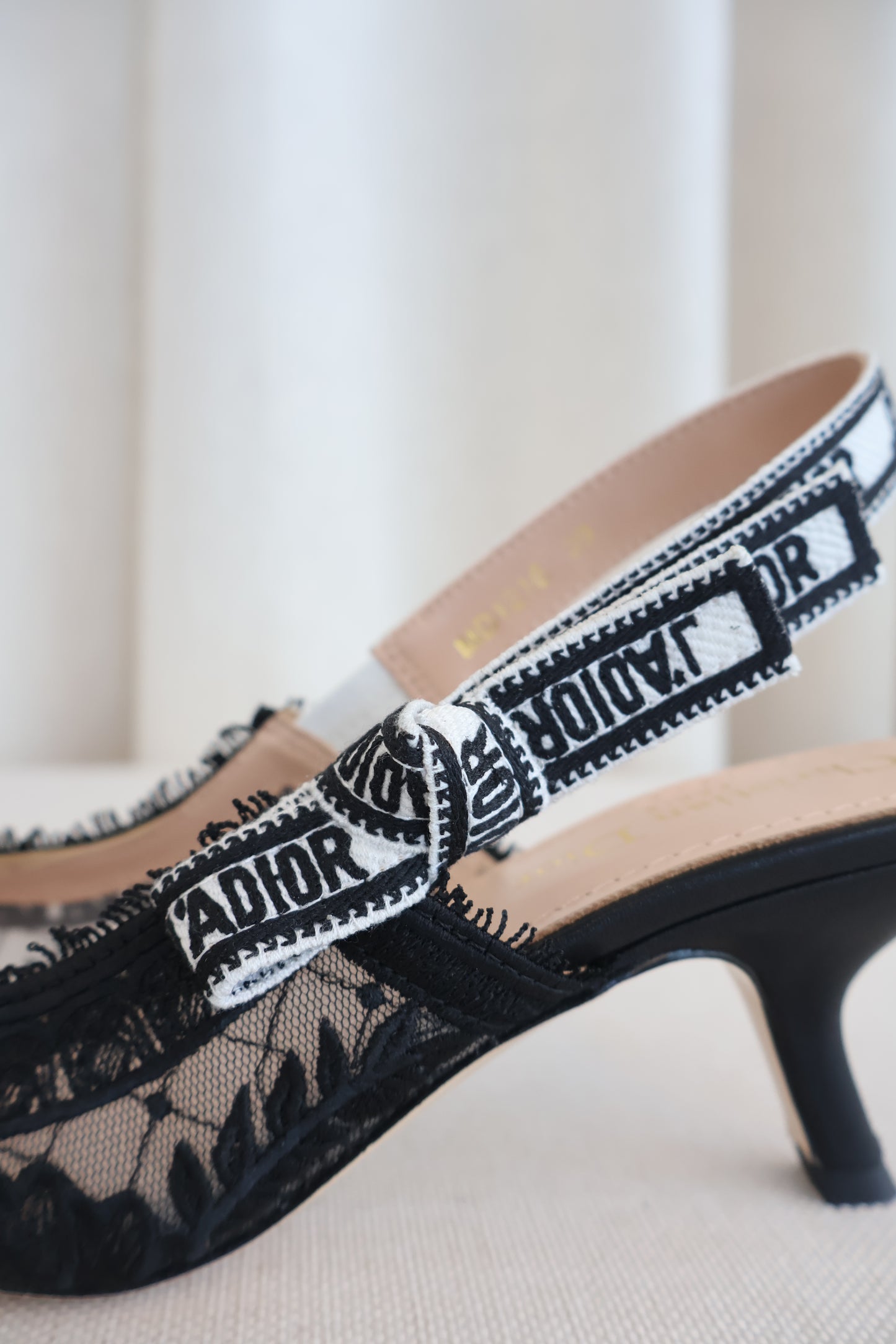 Dior J'adior Slingback Pump Black Lace (Whatsapp for Price & Grade)