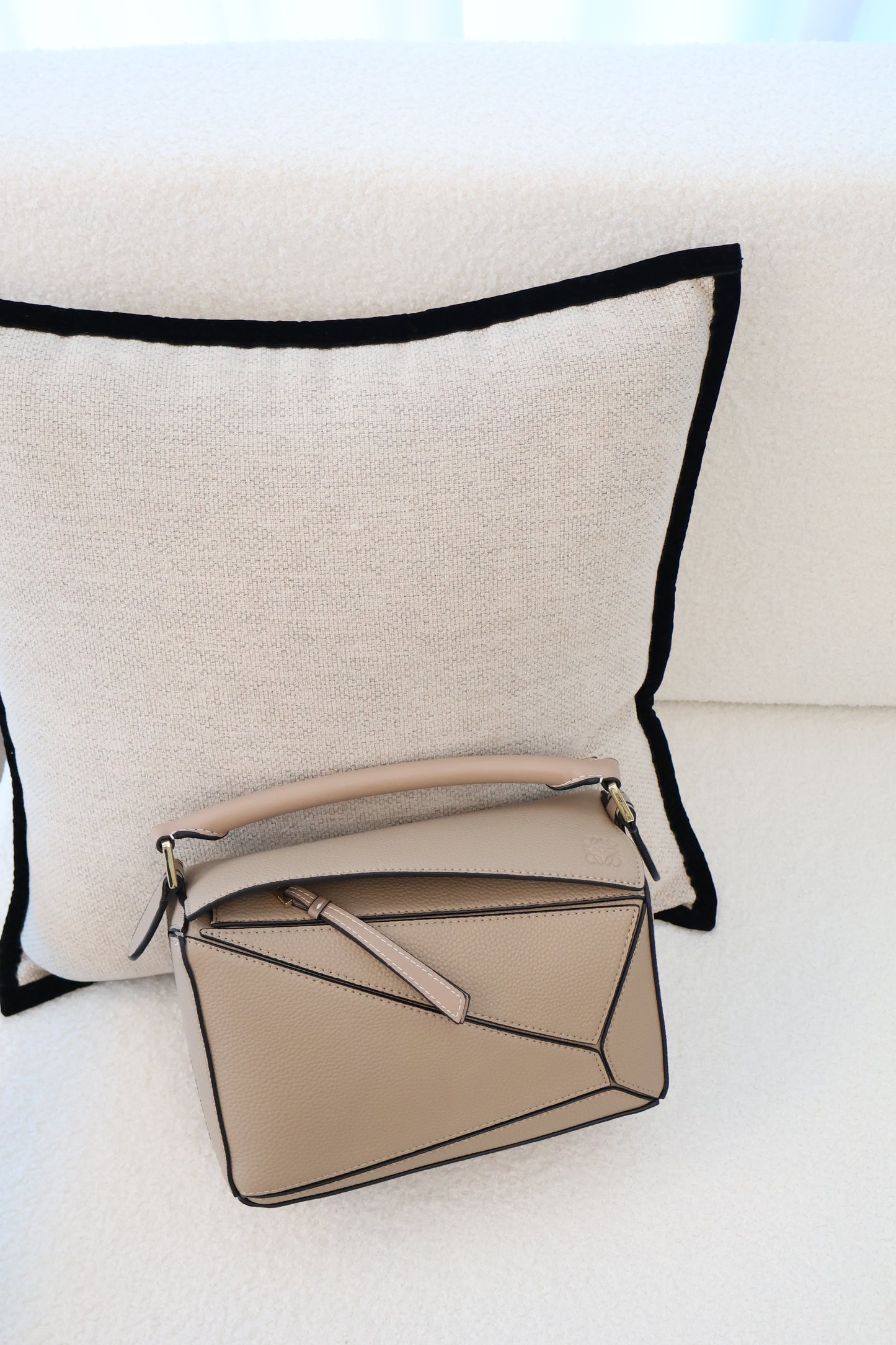 Loewe Puzzle Top Handle Bag Beige (Whatsapp for Price & Grade)