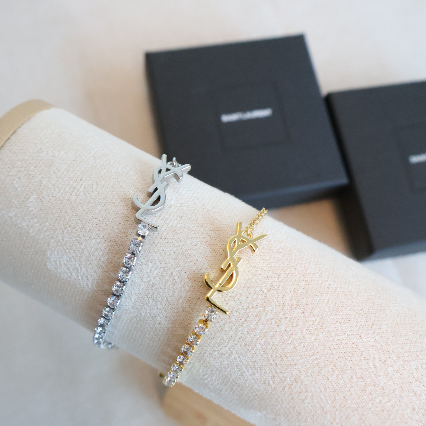 YSL Crystal Bracelet Accessories (Whatsapp for Price & Grade)
