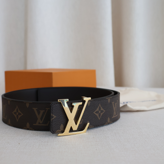 Louis Vuitton Monogram x Black Belt (Whatsapp for Price & Grade)