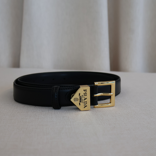 Prada Belt Gold Buckle (Whatsapp for Price & Grade)